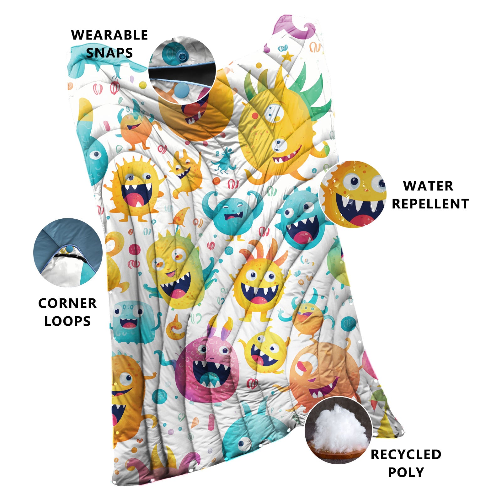 Kids blanket 7 - Alien Bubble Hero