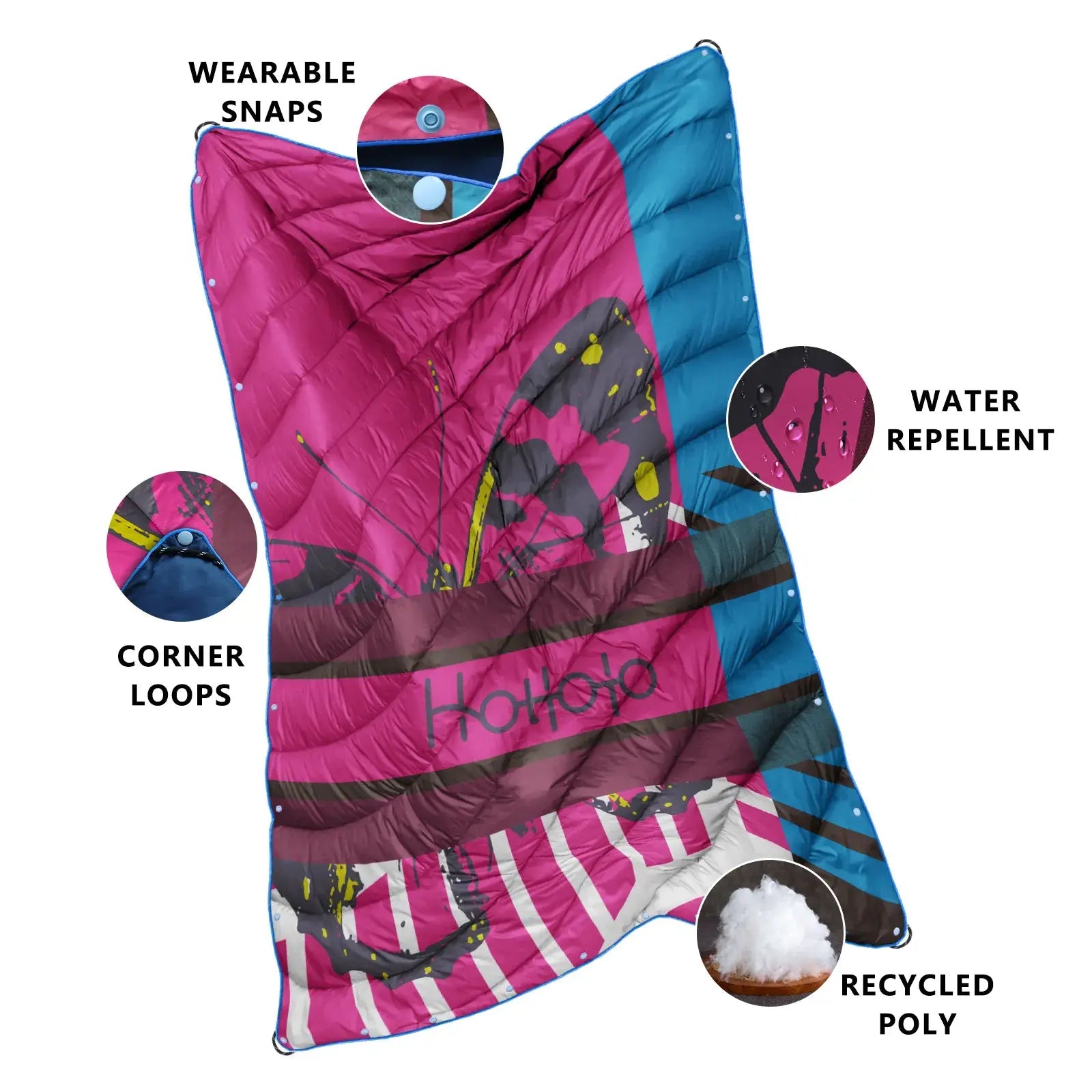 HOTKOKO Camping Blanket for Cold Weather - HOTKOKO