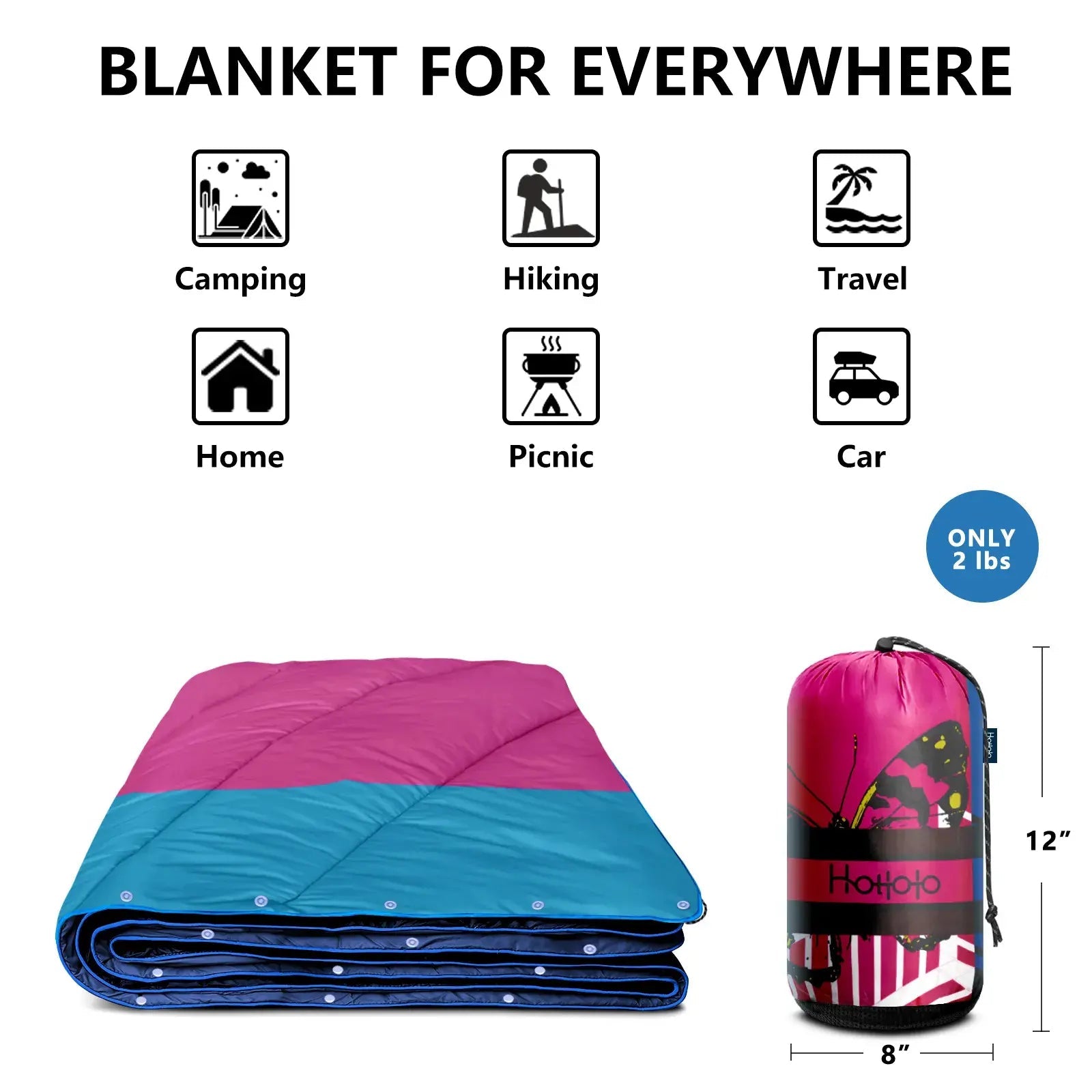 HOTKOKO Camping Blanket for Cold Weather - HOTKOKO