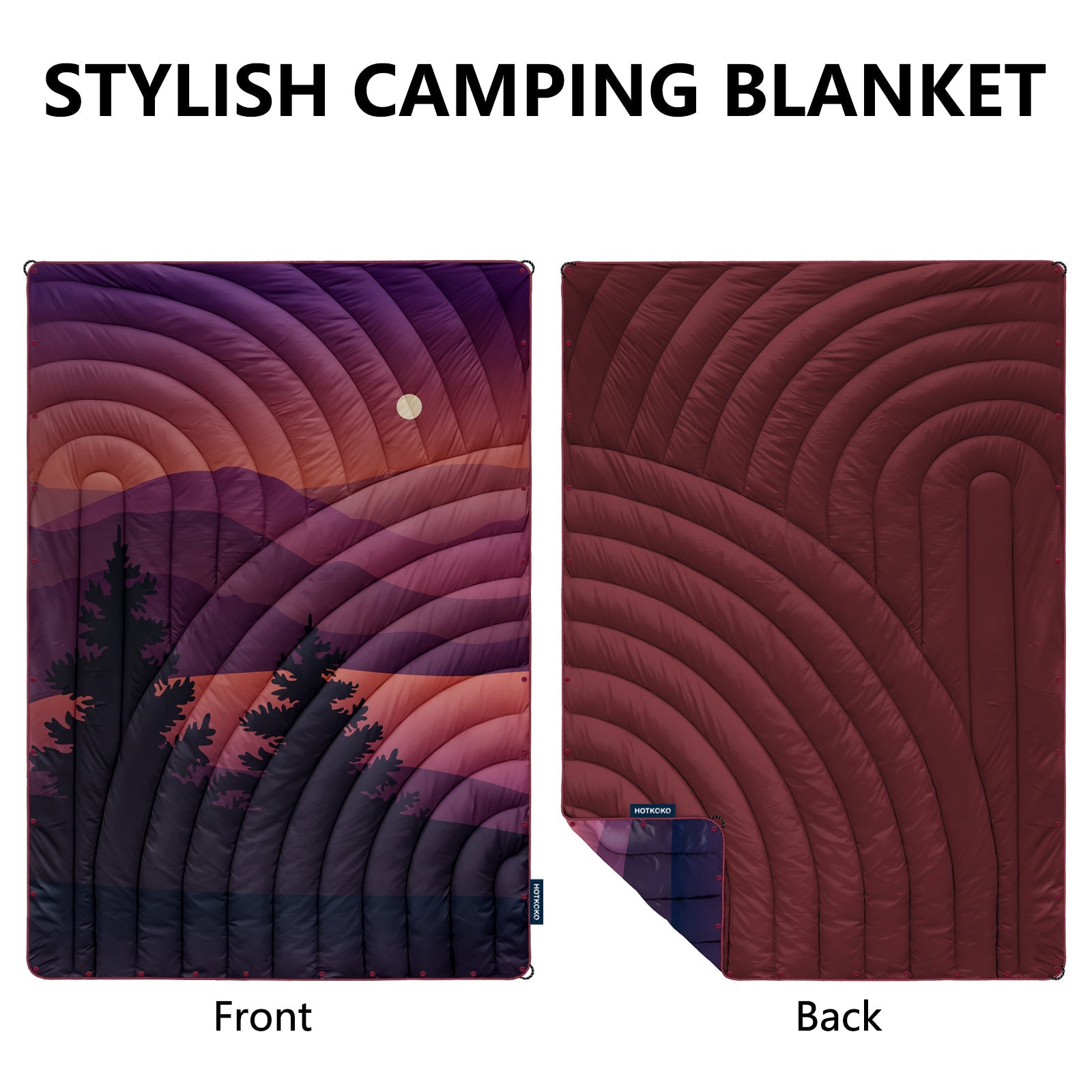 Hotkoko Camping Pillow Blanket Set - HOTKOKO