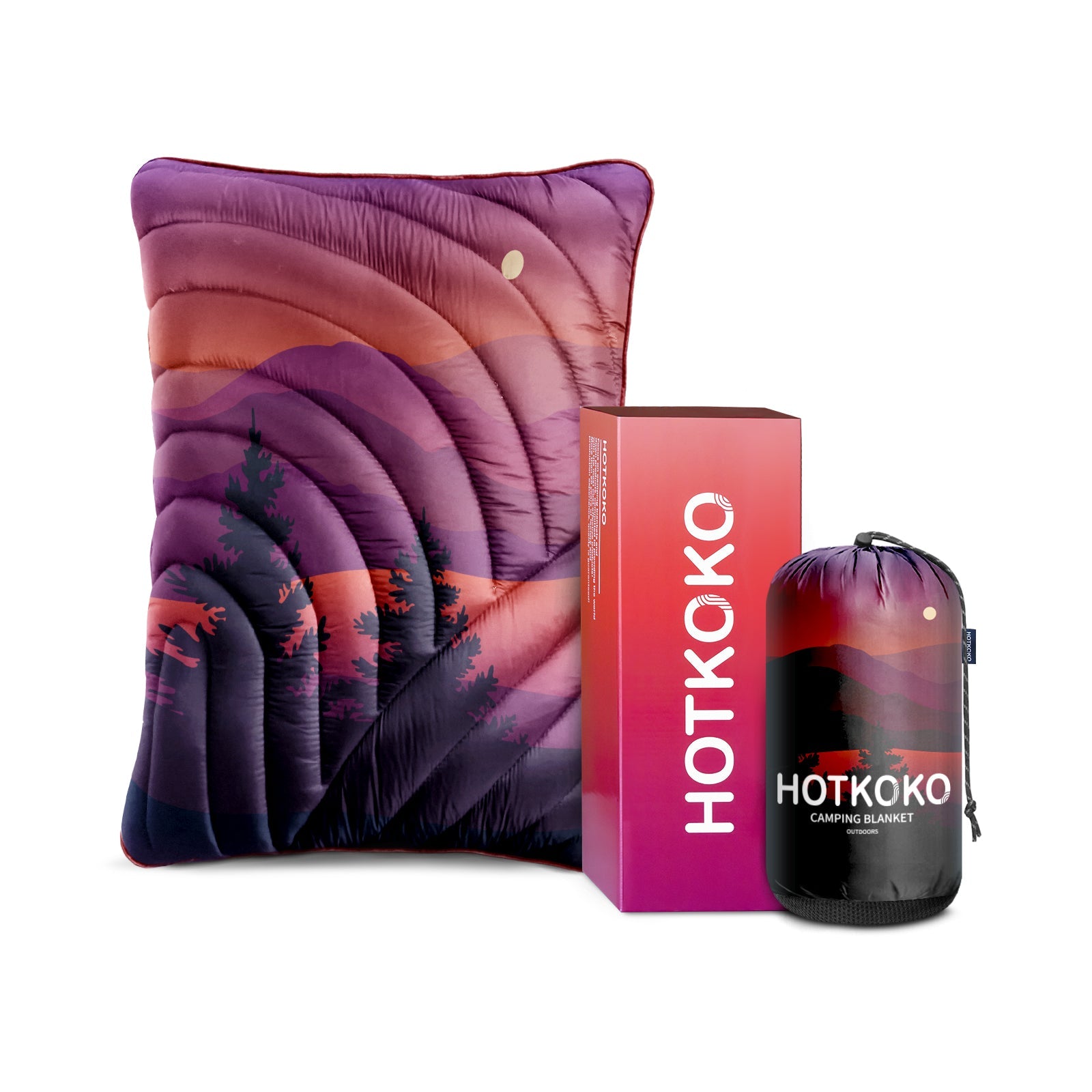 Hotkoko Camping Pillow Blanket Set - HOTKOKO