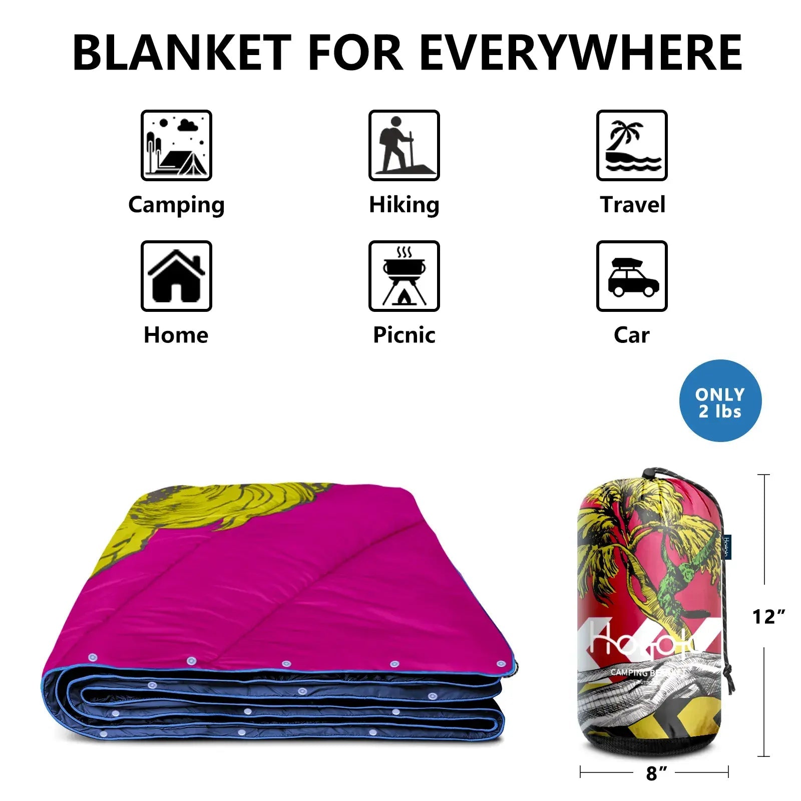 HOTKOKO Compact Camping Blanket - HOTKOKO