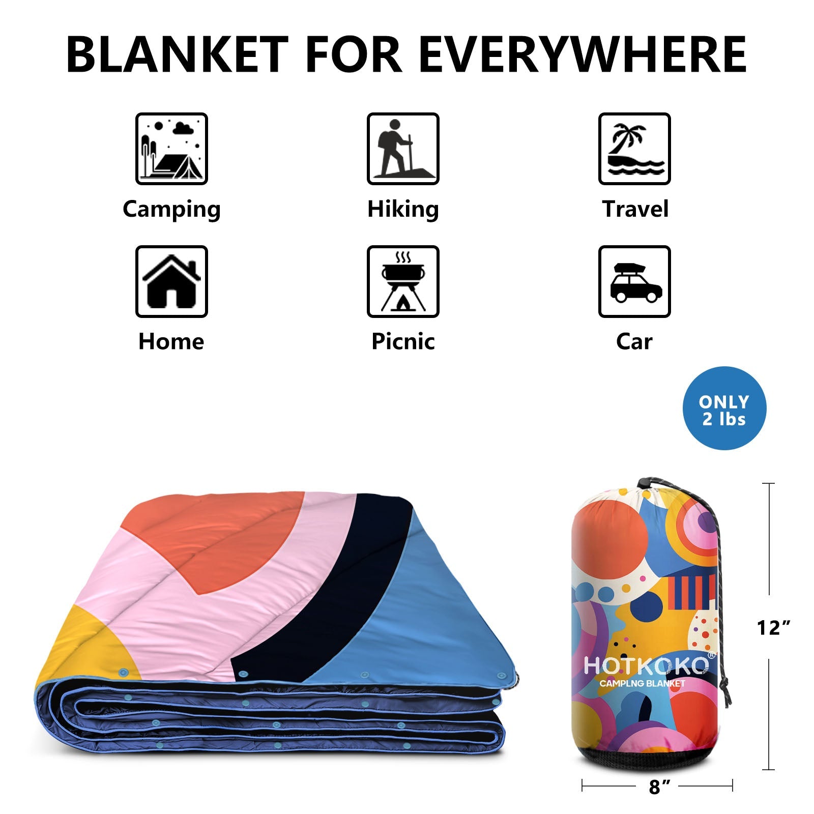 HOTKOKO Multi - Use Blanket for Camping - HOTKOKO