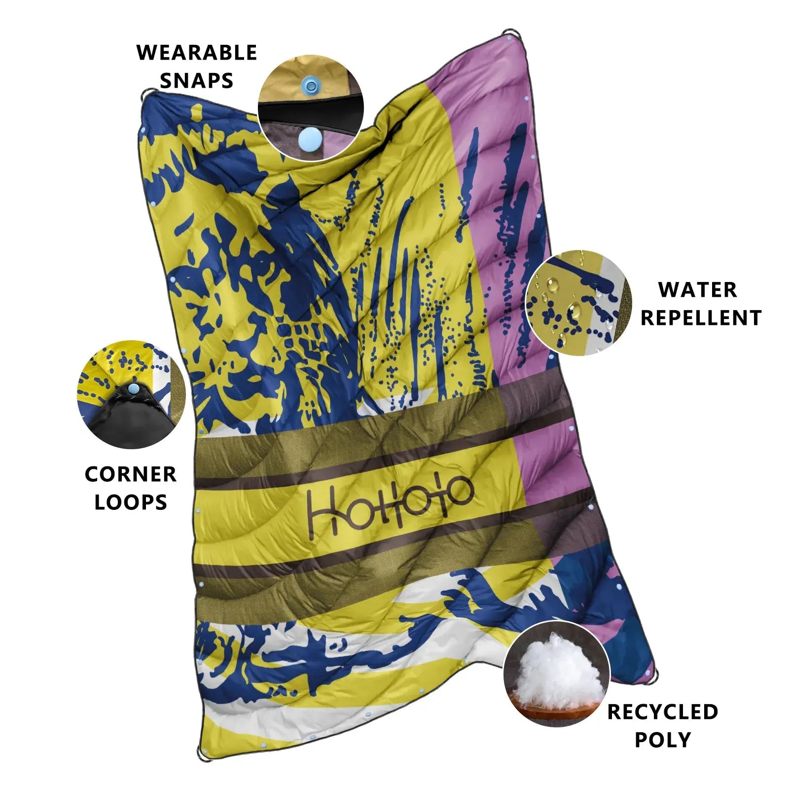 HOTKOKO Multi - Use Camping Blanket - HOTKOKO