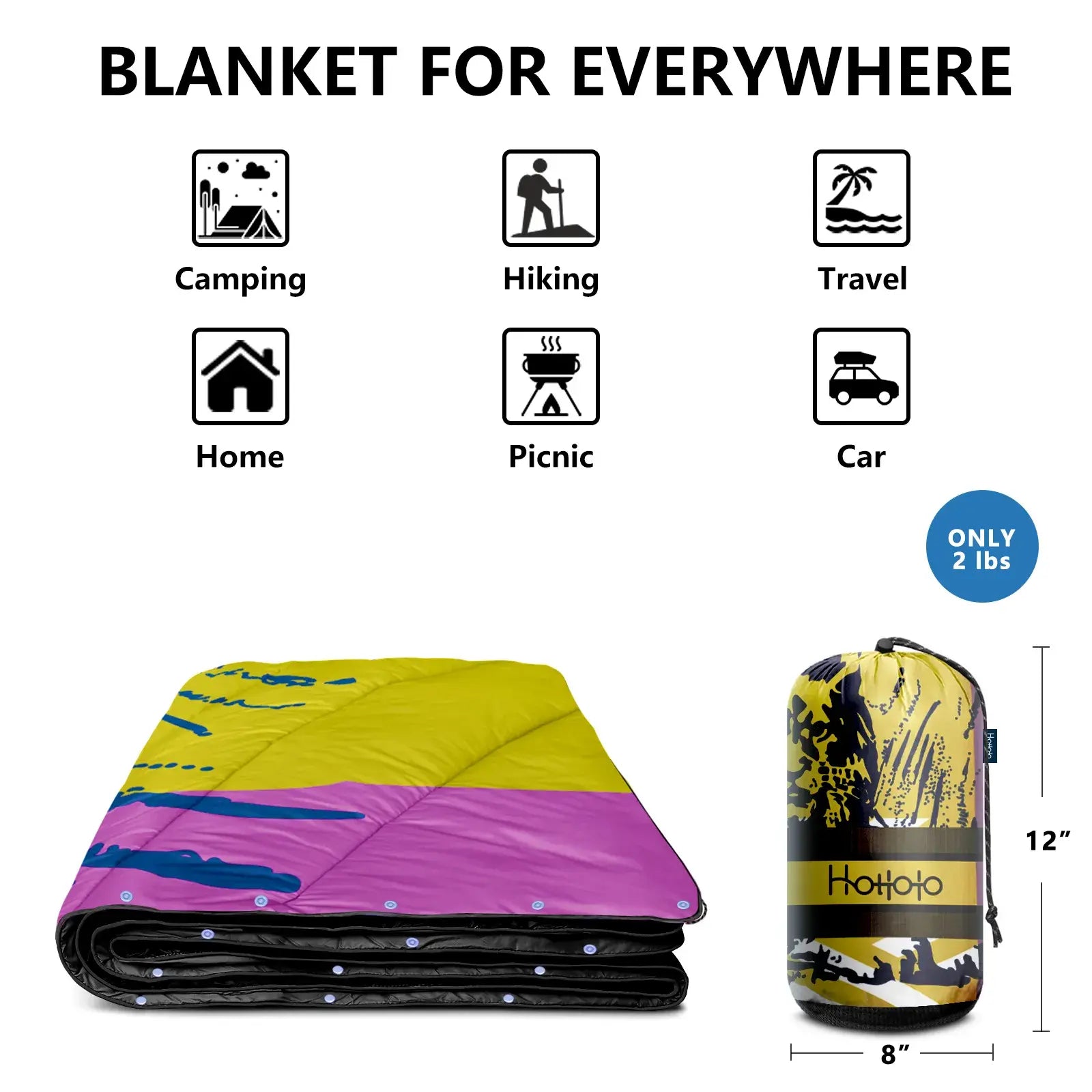 HOTKOKO Multi - Use Camping Blanket - HOTKOKO