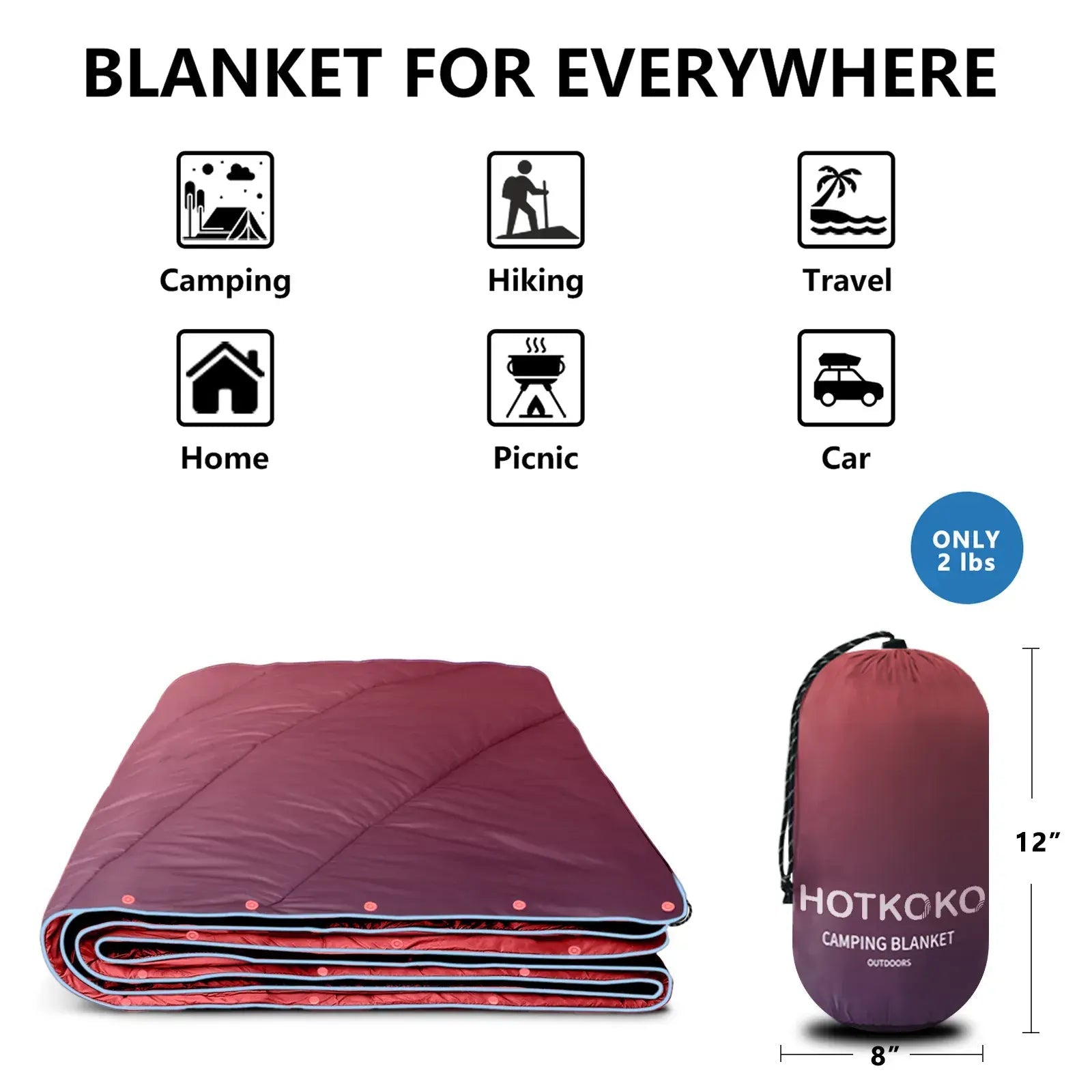 HOTKOKO Outdoor Blanket - HOTKOKO