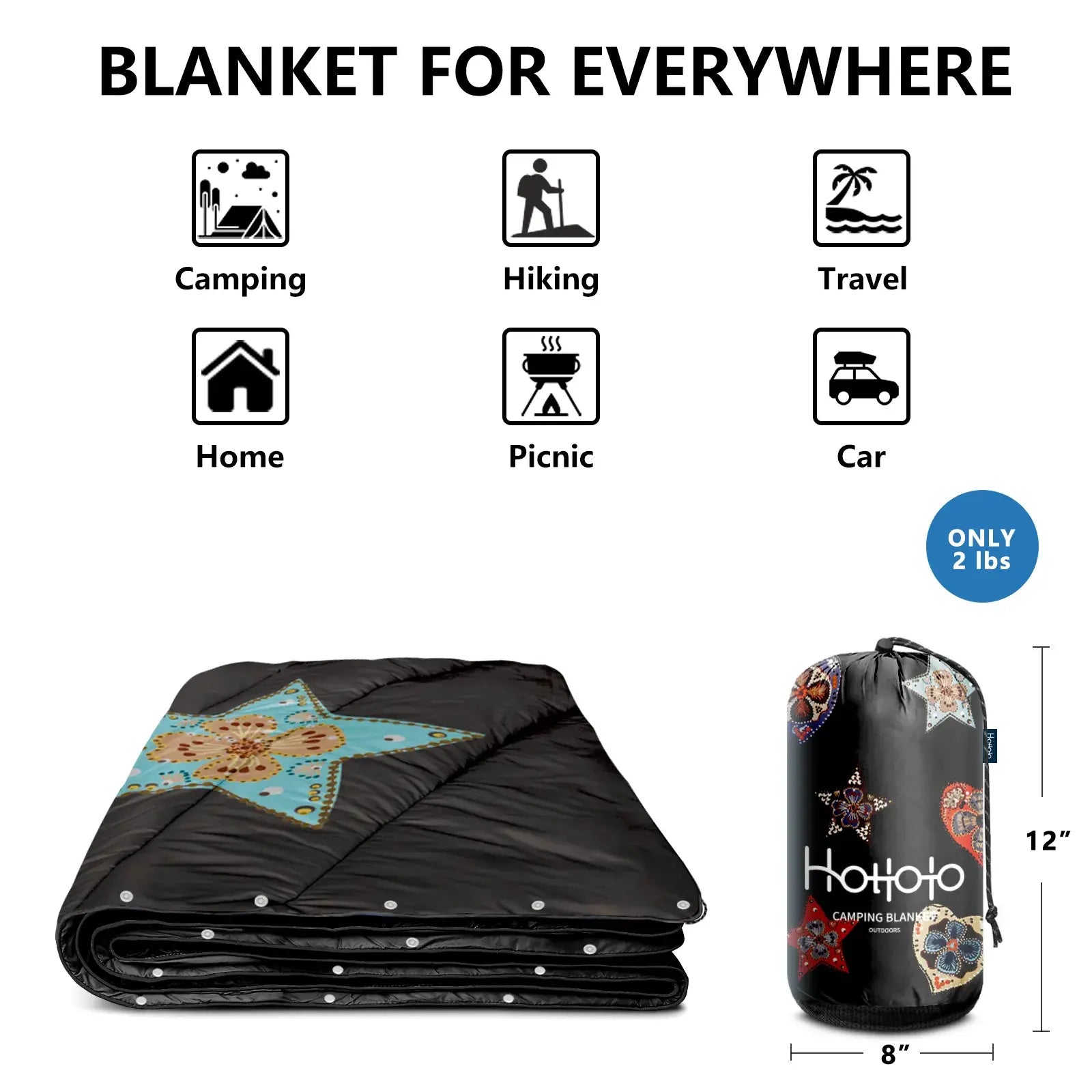 HOTKOKO Outdoor Blanket for Beach & Picnics - HOTKOKO