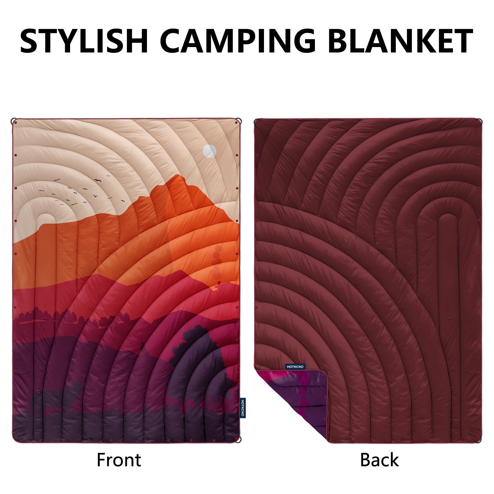 Hotkoko Outdoor Blanket Pillow Bundle - HOTKOKO