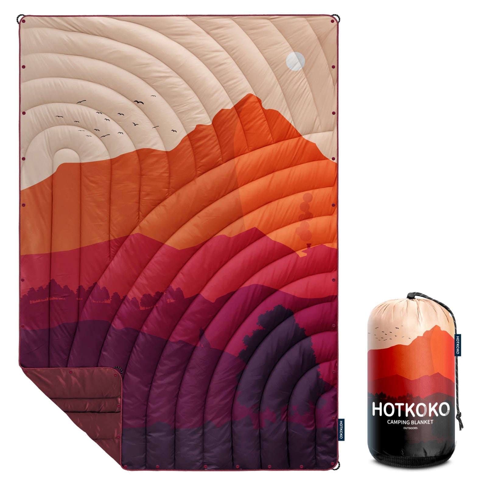 Hotkoko Outdoor Blanket Pillow Bundle - HOTKOKO