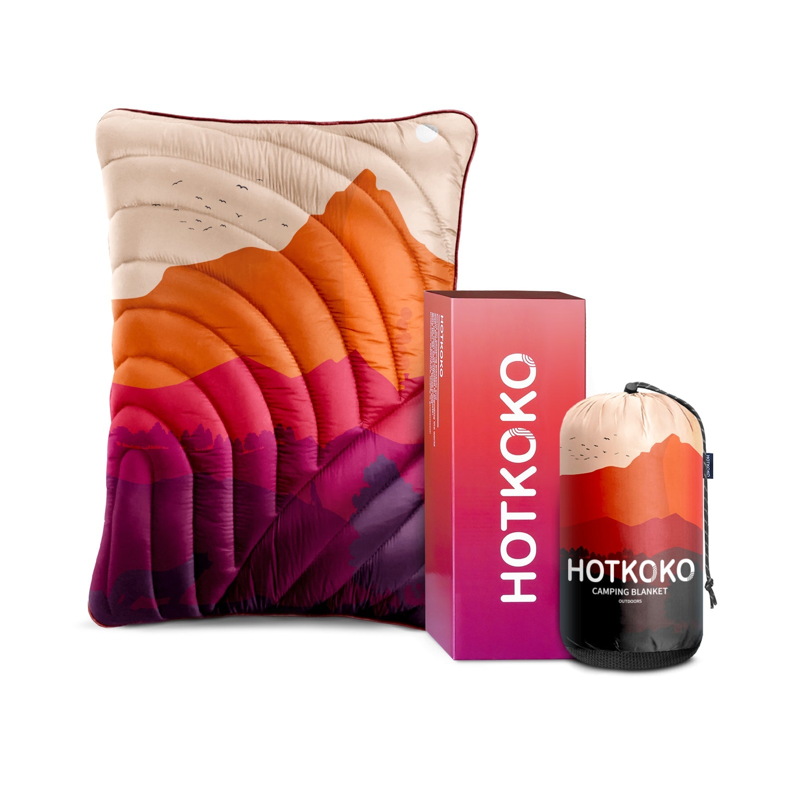 Hotkoko Outdoor Blanket Pillow Bundle - HOTKOKO