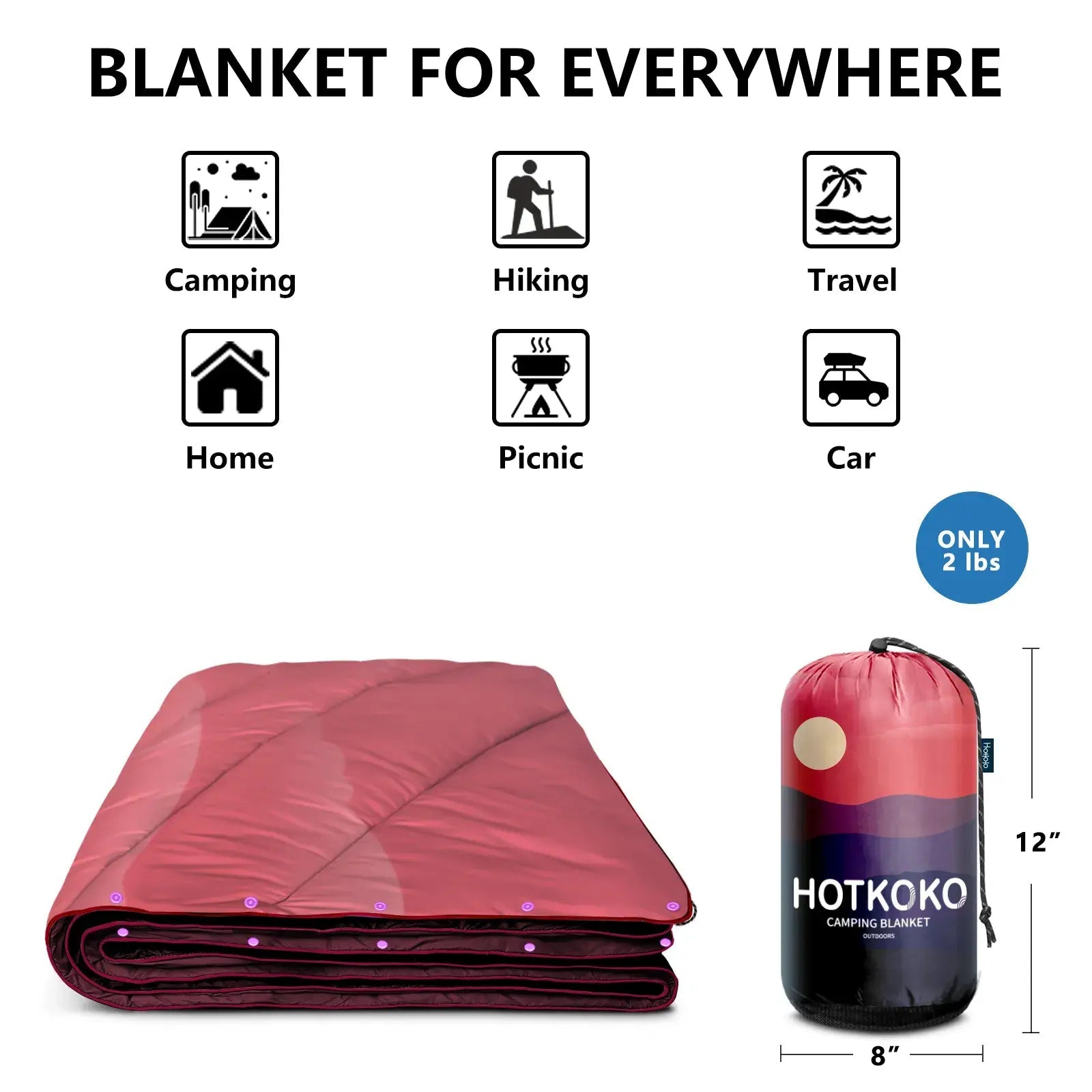 HOTKOKO Outdoor Picnic Blanket - HOTKOKO