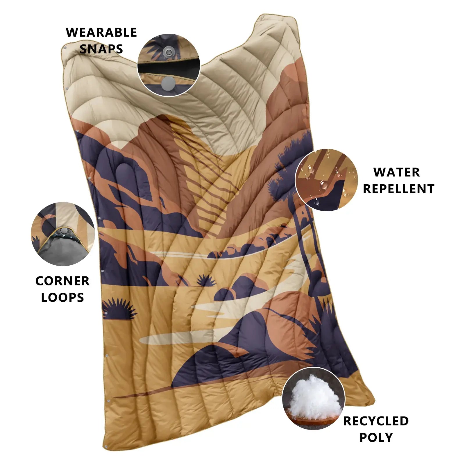 HOTKOKO Outdoor Travel Blanket - HOTKOKO