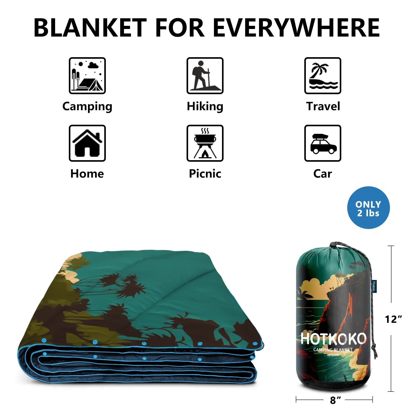 HOTKOKO Packable Down Blanket - HOTKOKO