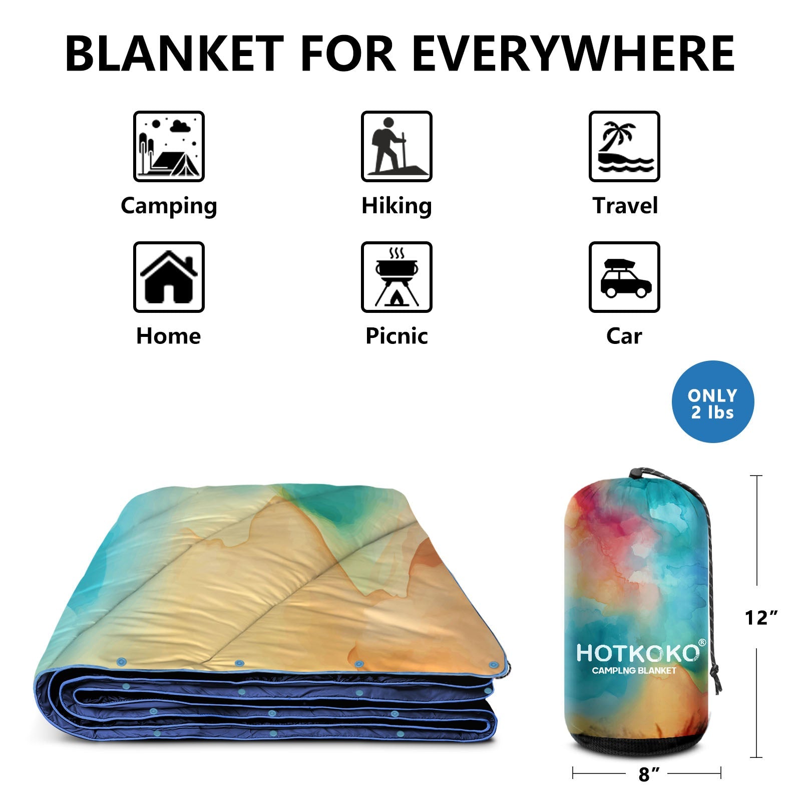 HOTKOKO Portable Camping Blanket - HOTKOKO