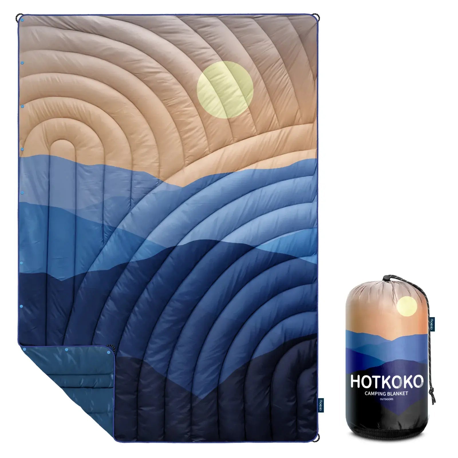 HOTKOKO Portable Sandproof Beach Blanket - HOTKOKO