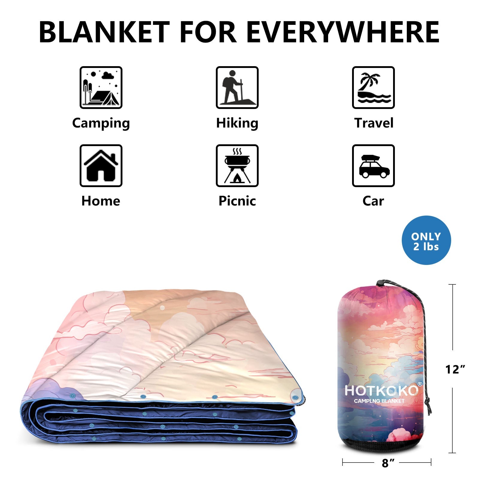 HOTKOKO Puffy Travel Blanket - HOTKOKO