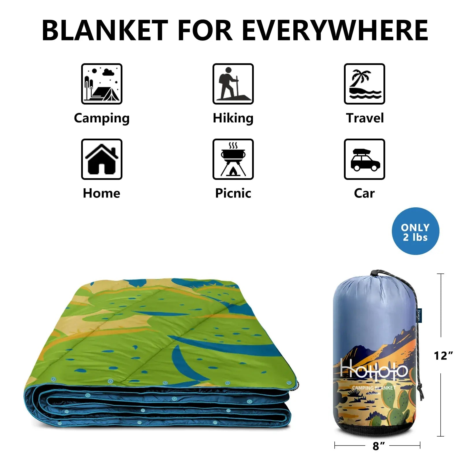 HOTKOKO Sandproof Picnic Blanket - HOTKOKO