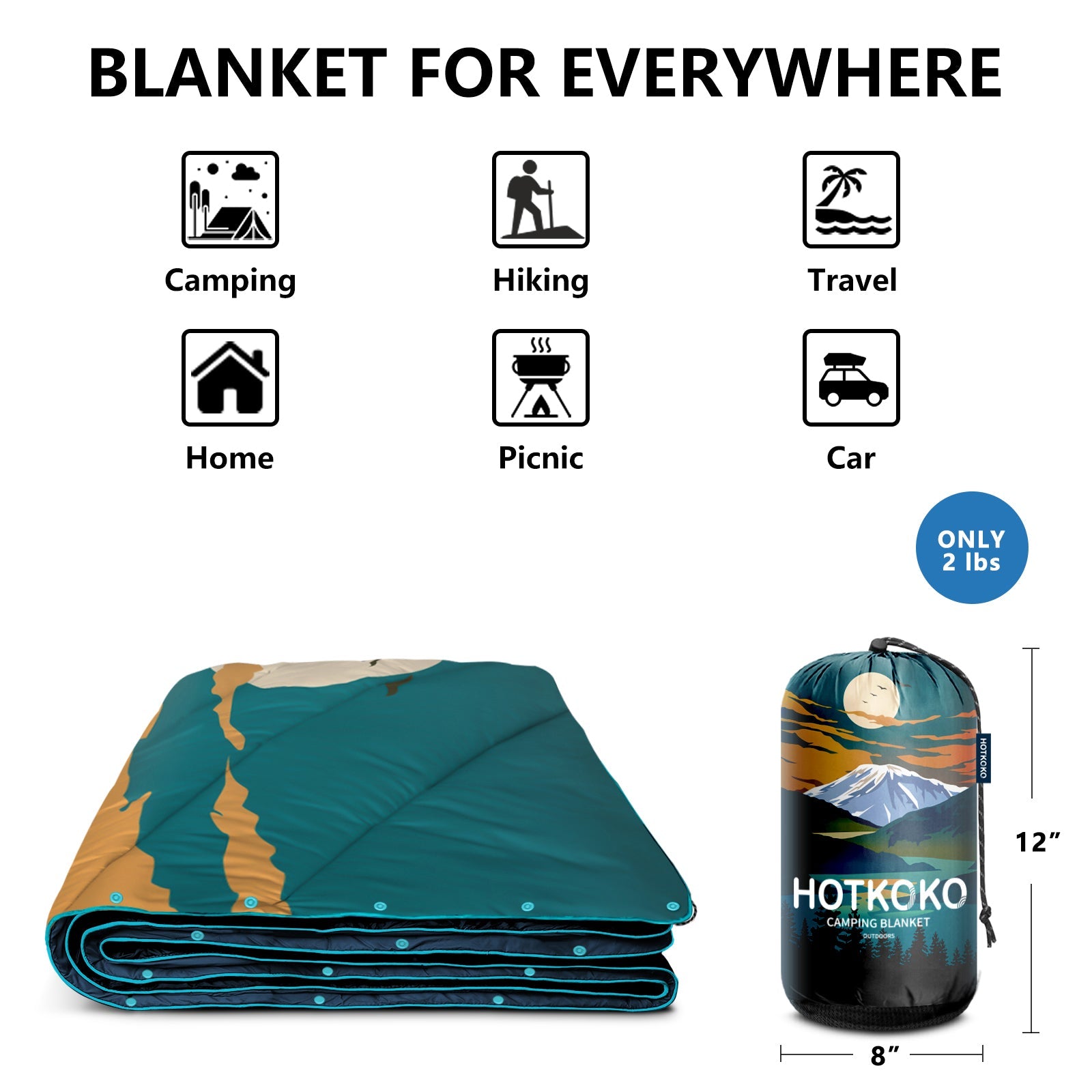 HOTKOKO Sleeping Bag Blanket Pillow Set - HOTKOKO