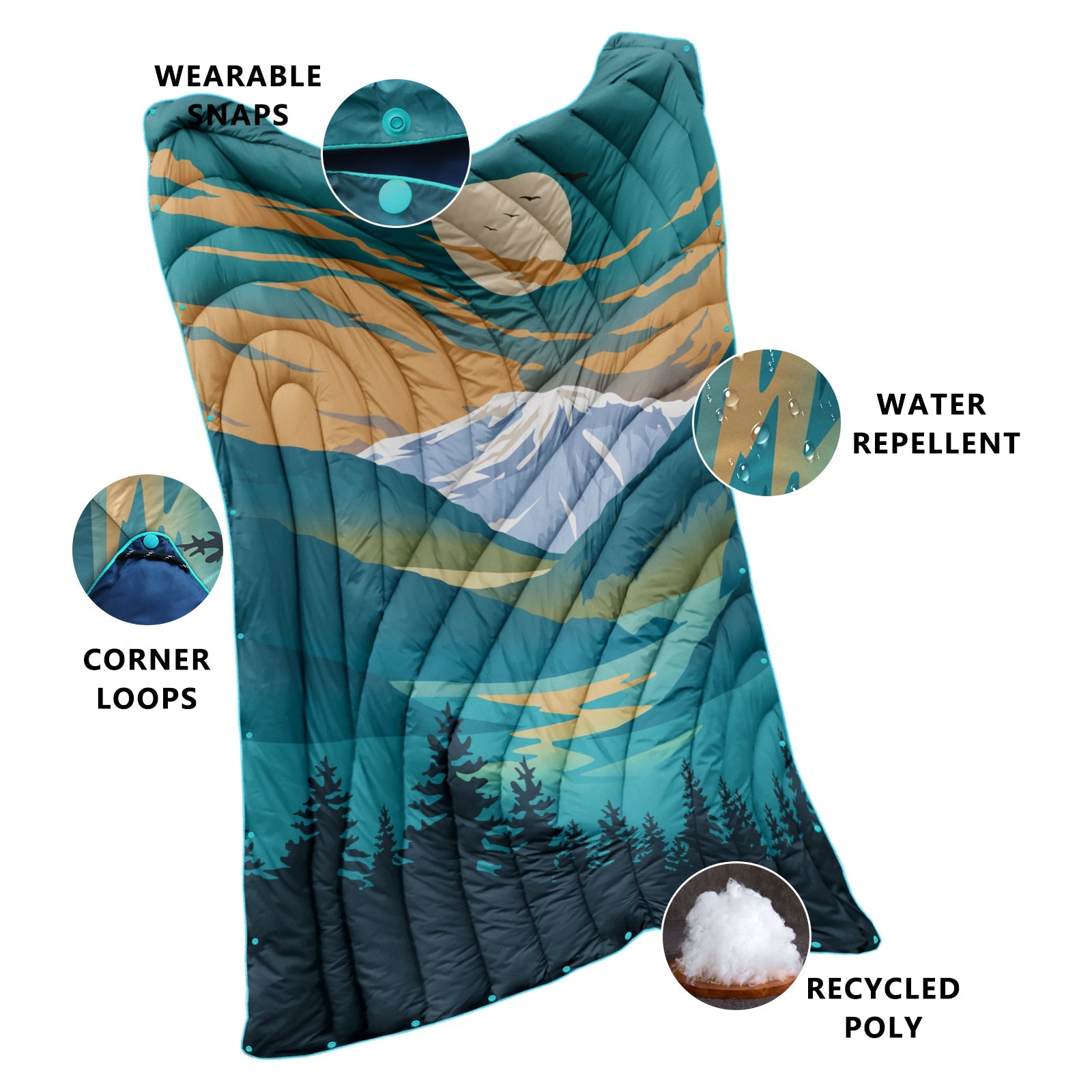 HOTKOKO Sleeping Bag Blanket Pillow Set - HOTKOKO