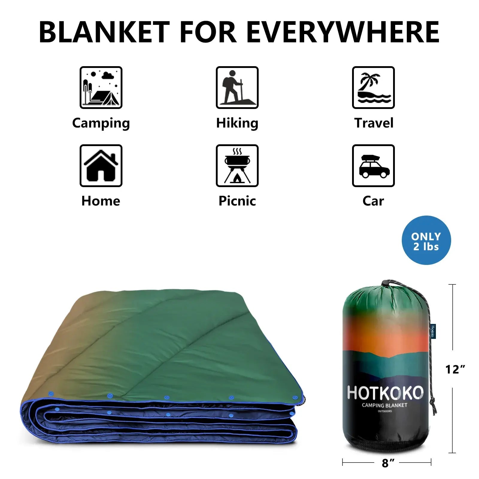 HOTKOKO Travel Beach Blanket - HOTKOKO