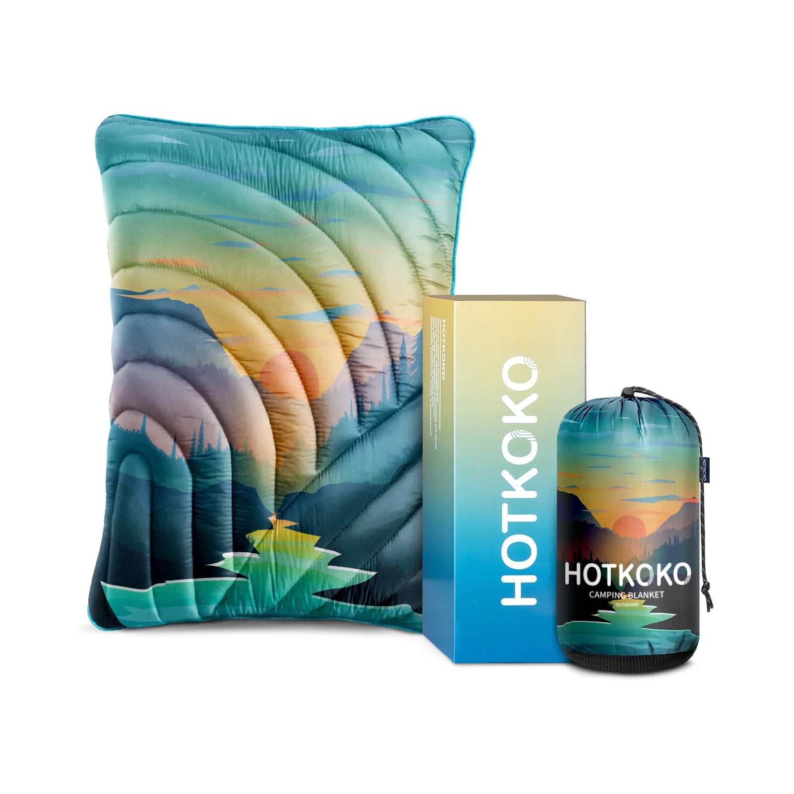 HOTKOKO Travel Pillow Blanket Set - HOTKOKO