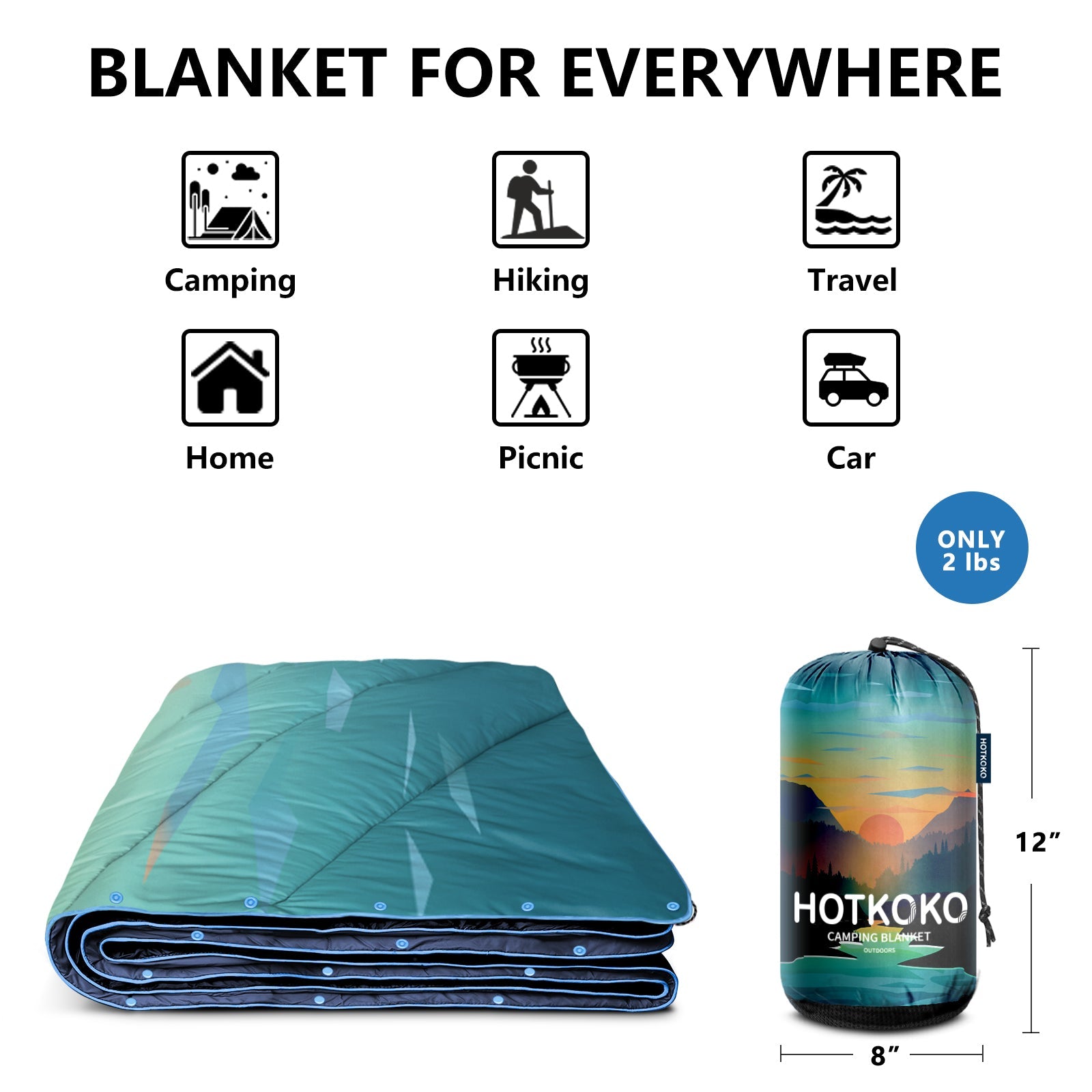 HOTKOKO Travel Pillow Blanket Set - HOTKOKO