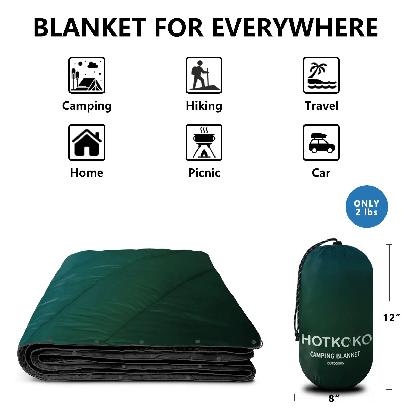 HOTKOKO Warm Camping Blanket - HOTKOKO