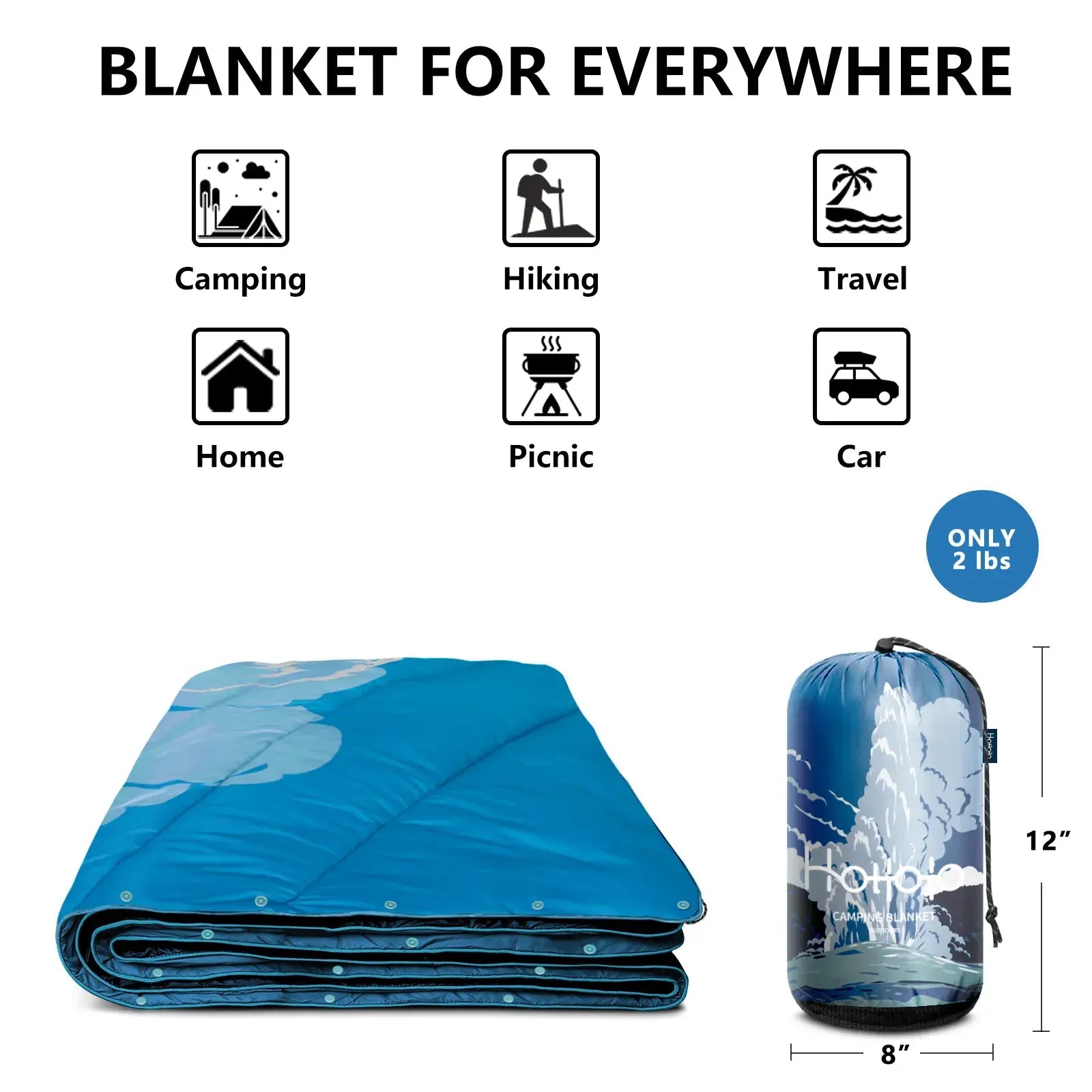 HOTKOKO Waterproof Outdoor Blanket - HOTKOKO