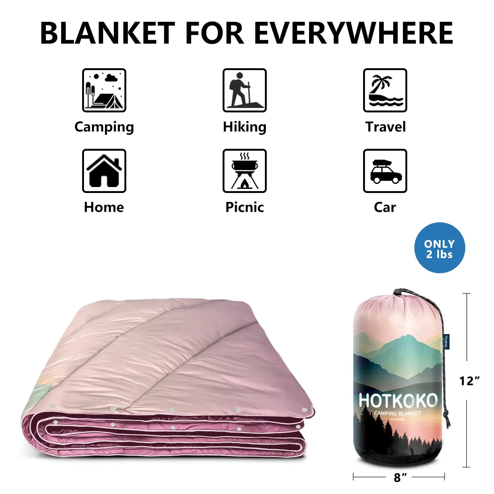 HOTKOKO Waterproof Picnic Blanket - HOTKOKO