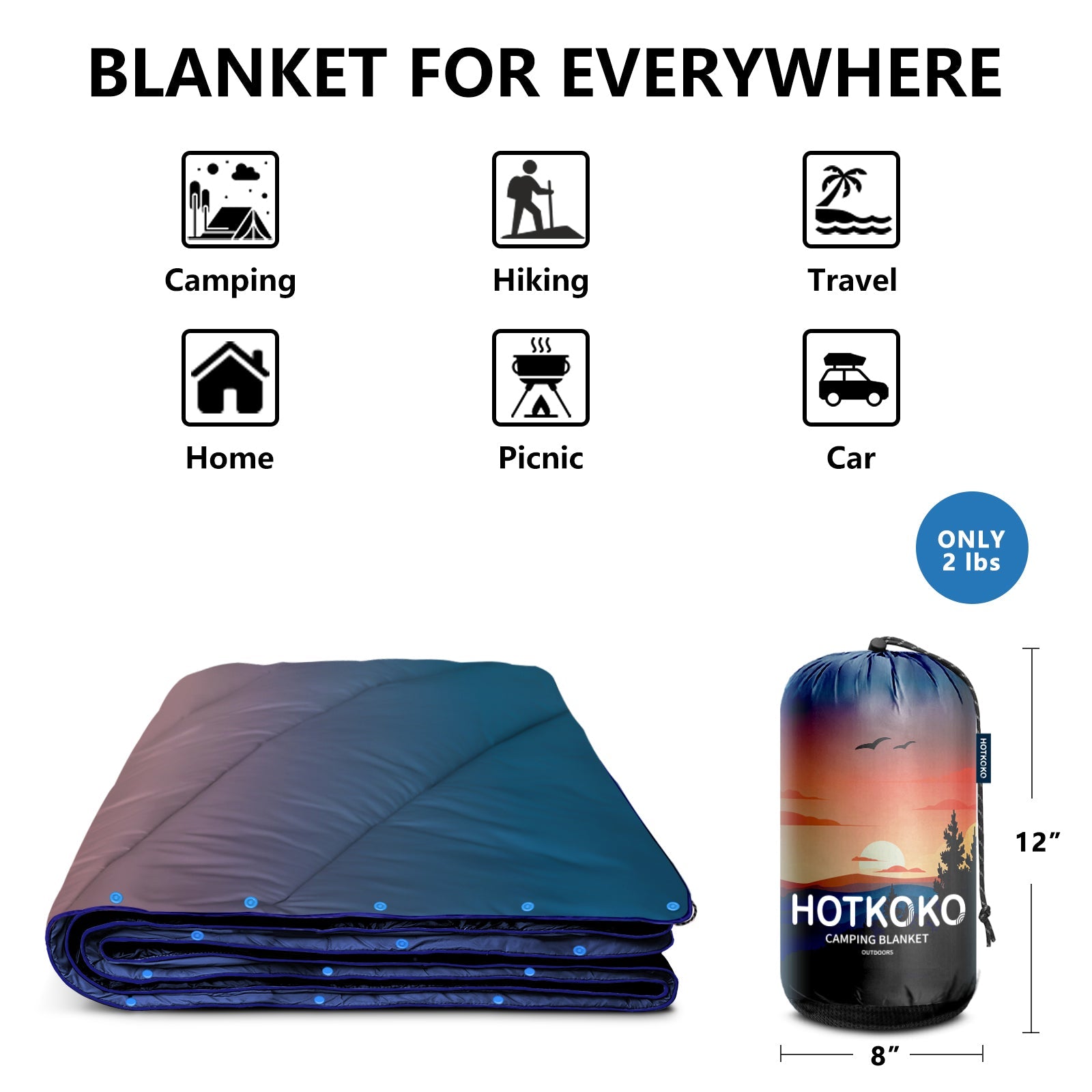 HOTKOKO Waterproof Puffy Blanket - HOTKOKO