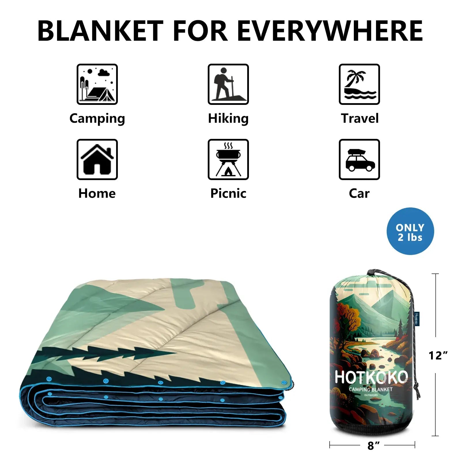 HOTKOKO Waterproof Puffy Blanket - HOTKOKO