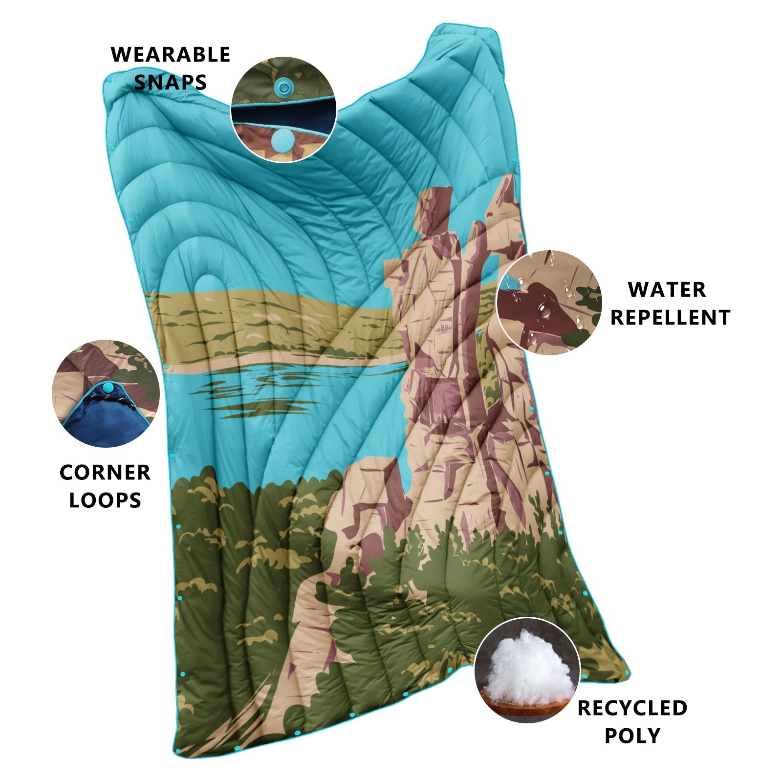 HOTKOKO Winter Camping Blanket - HOTKOKO