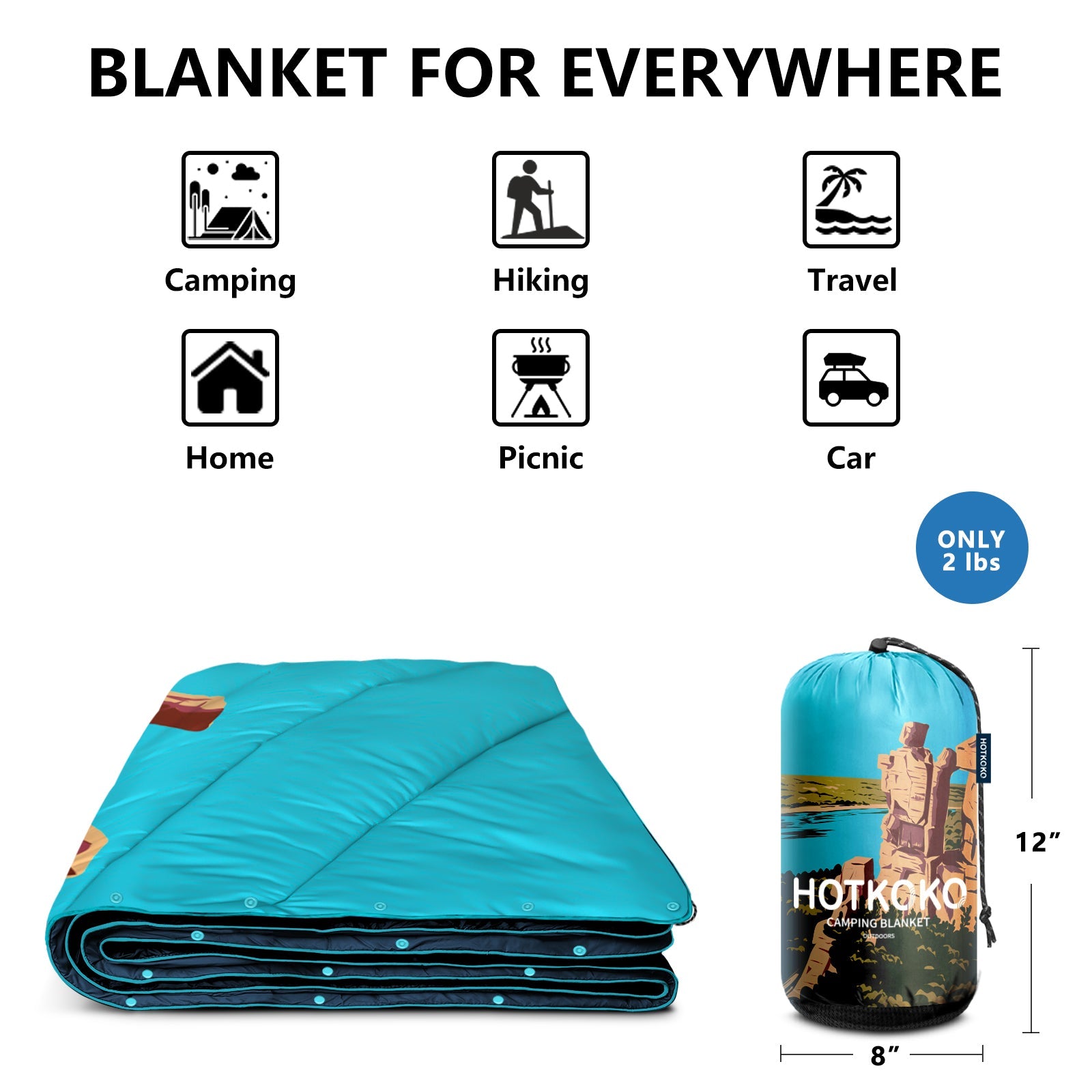 HOTKOKO Winter Camping Blanket - HOTKOKO